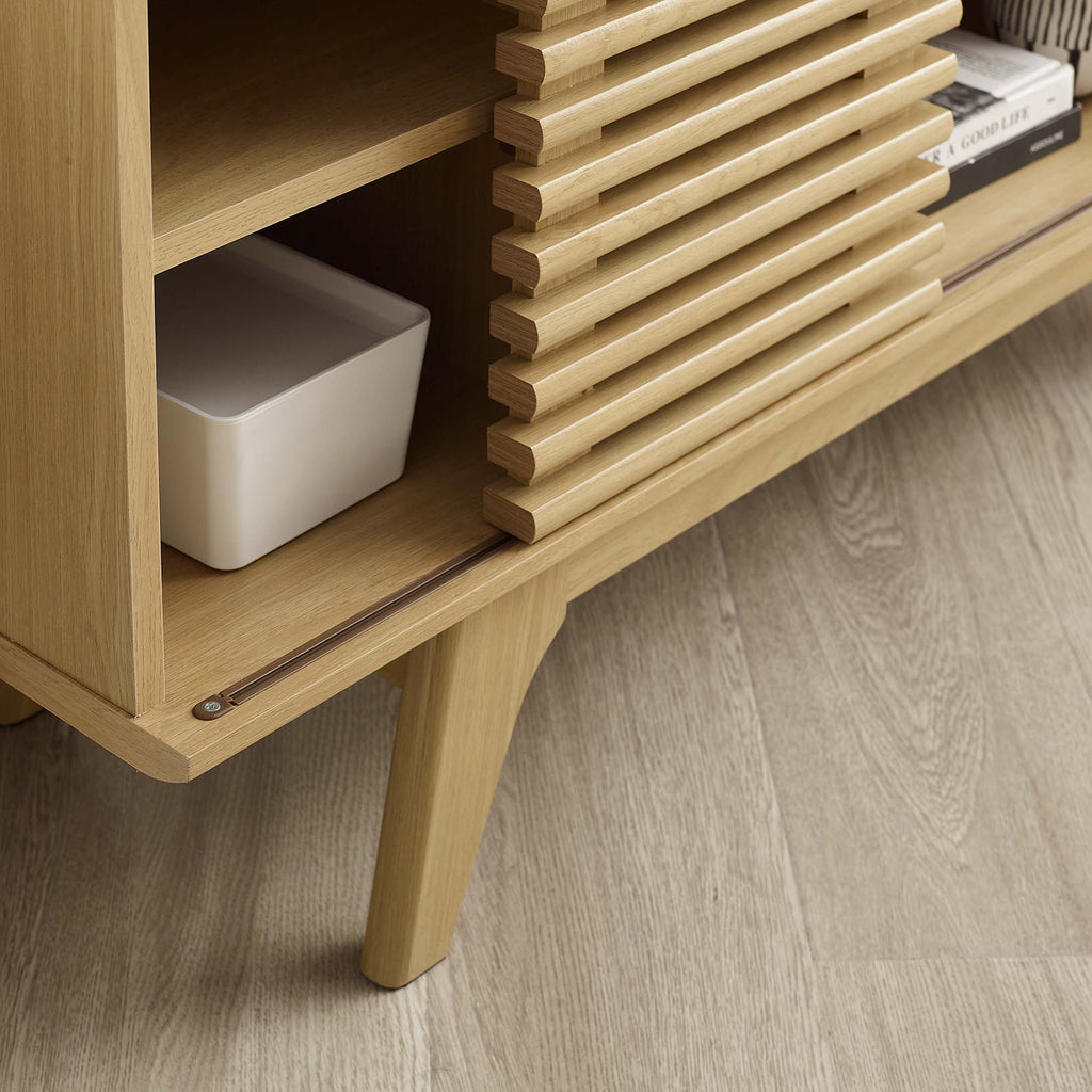 Render 46" Corner TV Stand - Oak