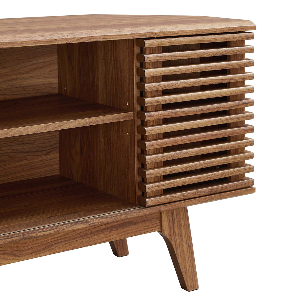 Render 46" Corner TV Stand - Walnut