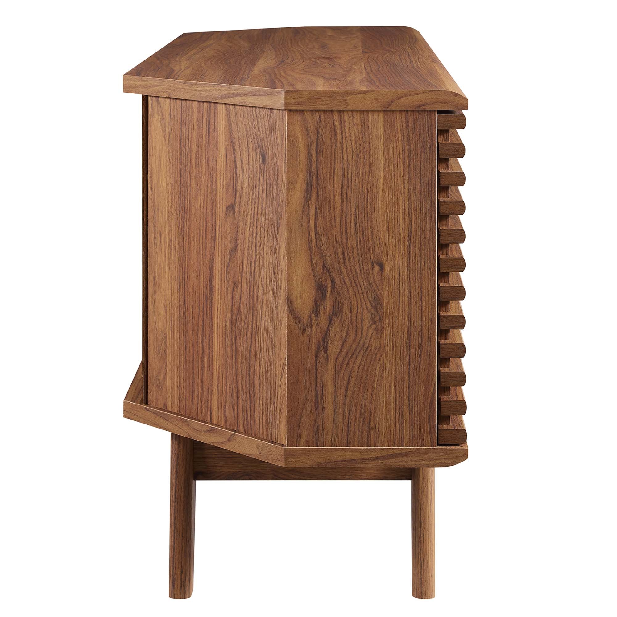 Render 46" Corner TV Stand - Walnut