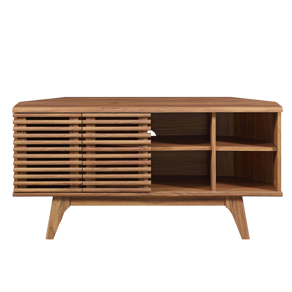 Render 46" Corner TV Stand - Walnut