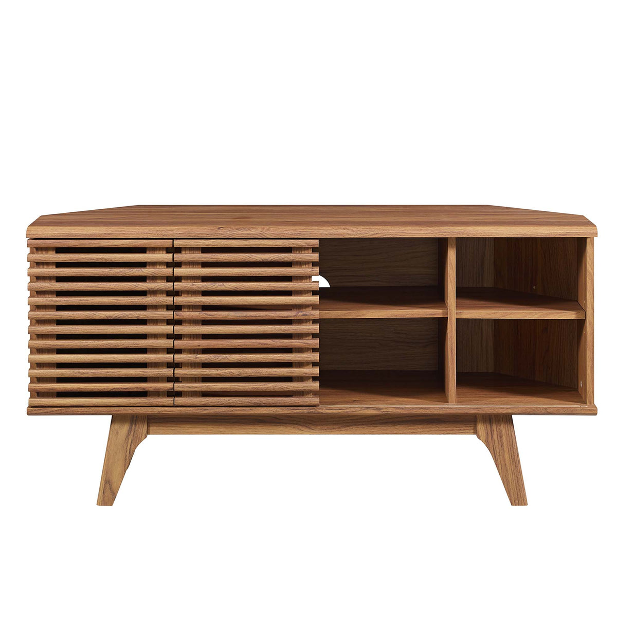 Render 46" Corner TV Stand - Walnut