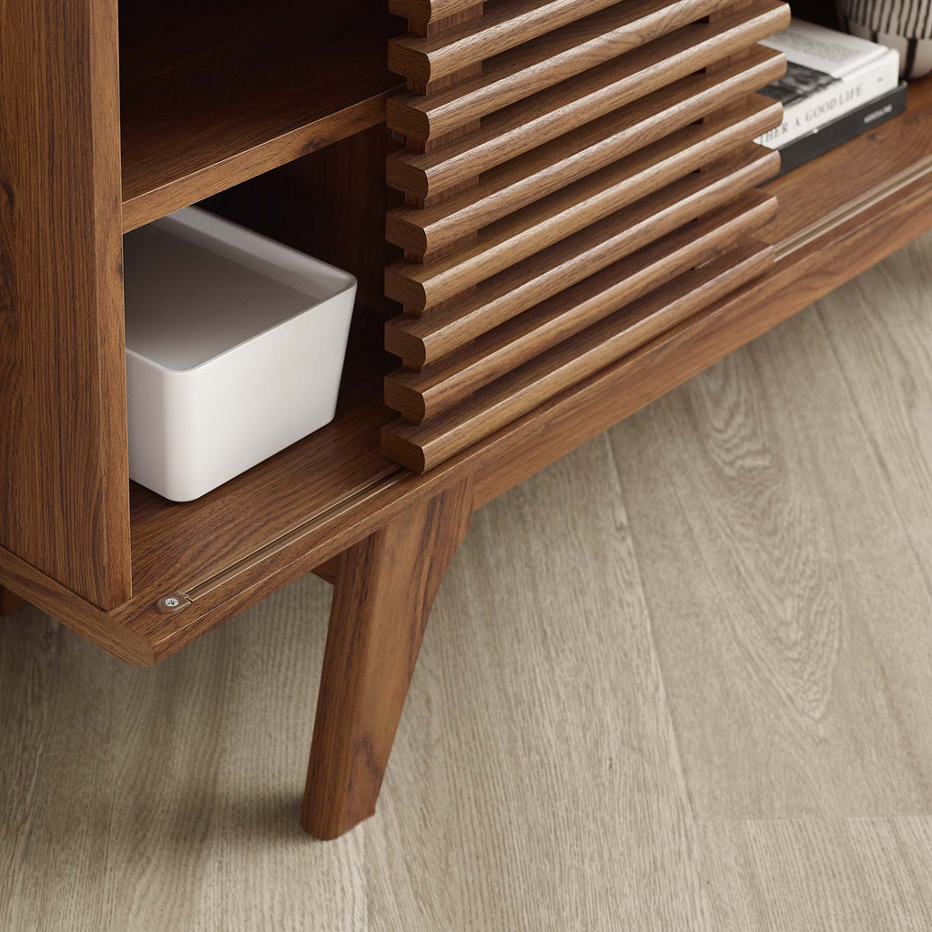 Render 46" Corner TV Stand - Walnut