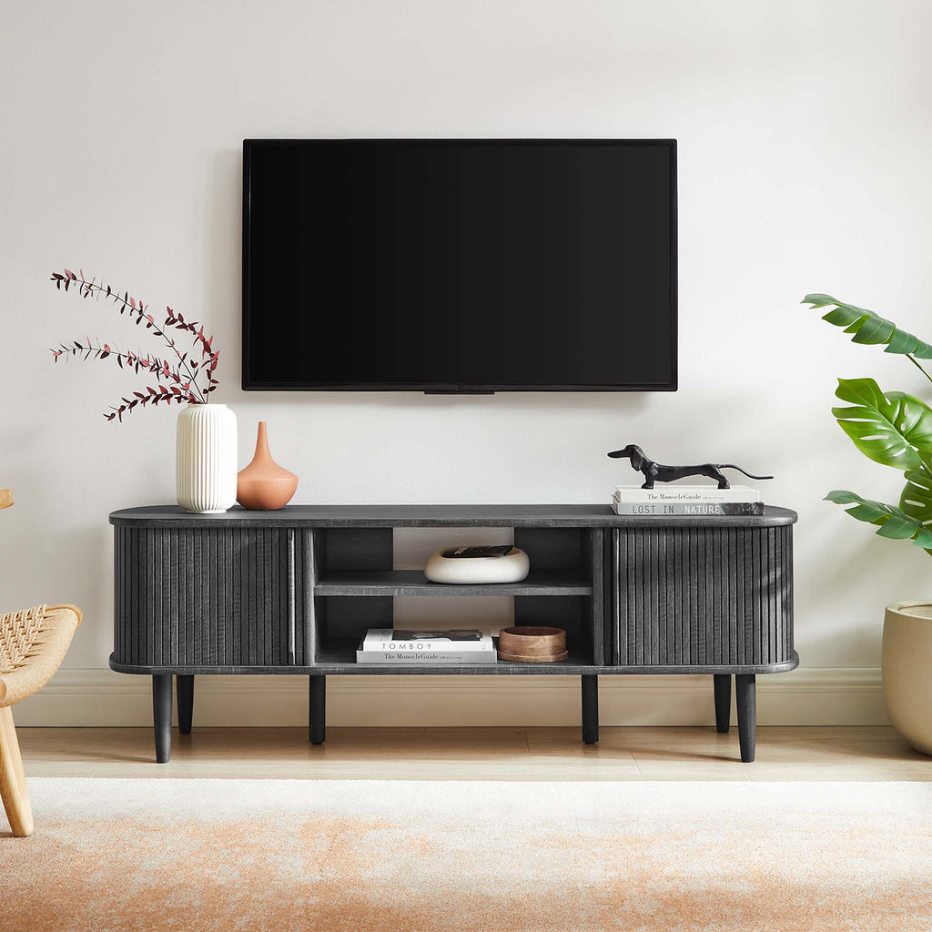 Contour 55" TV Stand - Charcoal