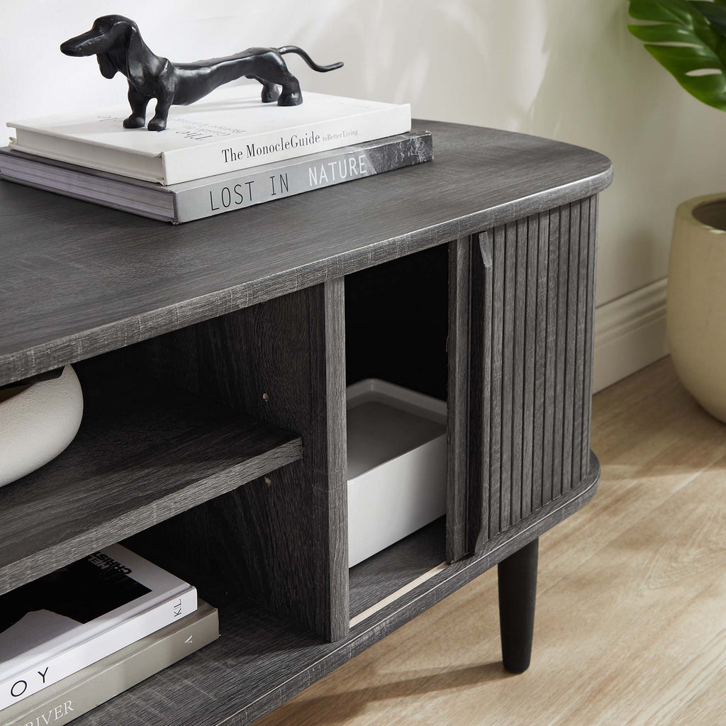 Contour 55" TV Stand - Charcoal