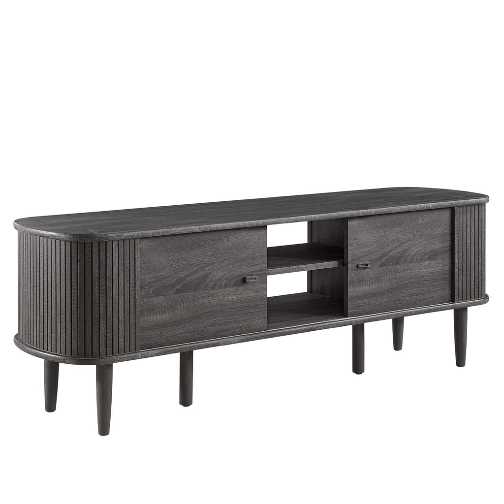 Contour 55" TV Stand - Charcoal