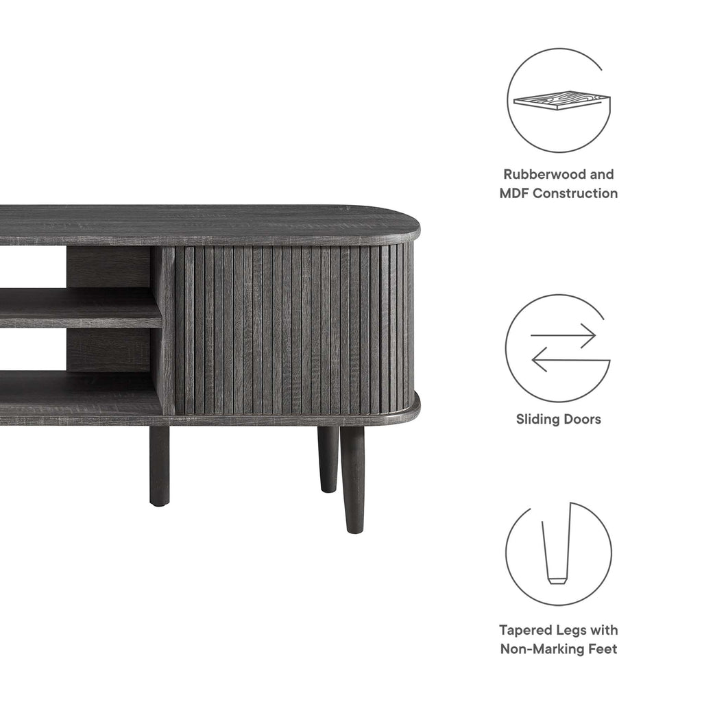 Contour 55" TV Stand - Charcoal
