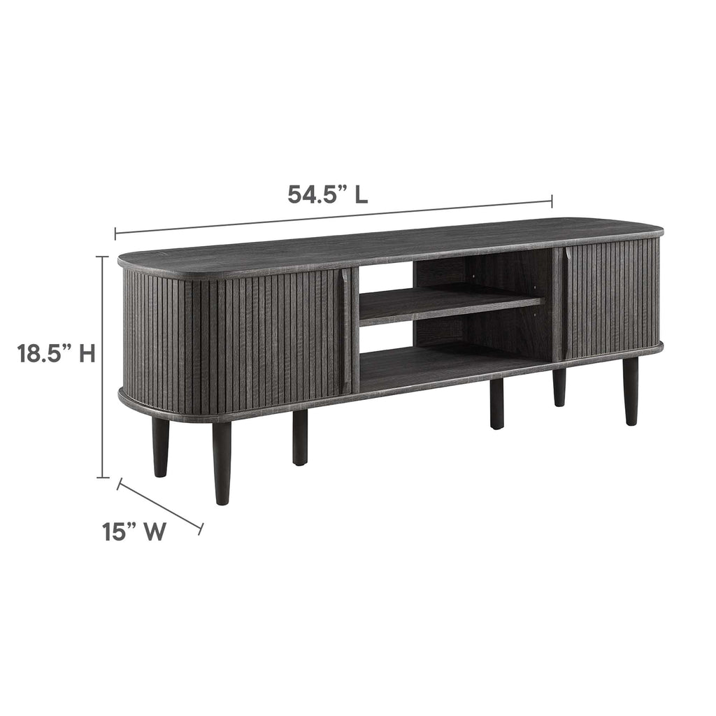 Contour 55" TV Stand - Charcoal
