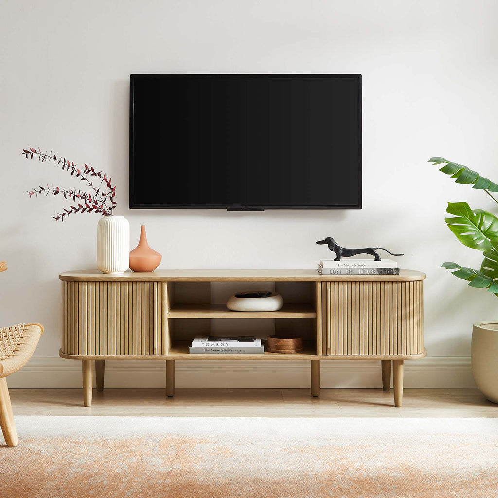 Contour 55" TV Stand - Oak