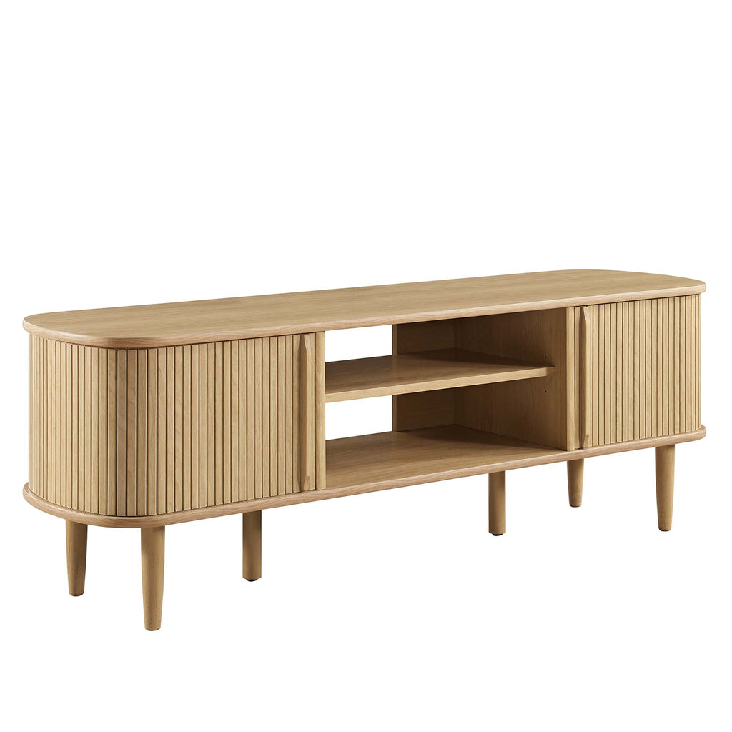 Contour 55" TV Stand - Oak