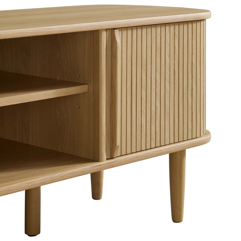 Contour 55" TV Stand - Oak