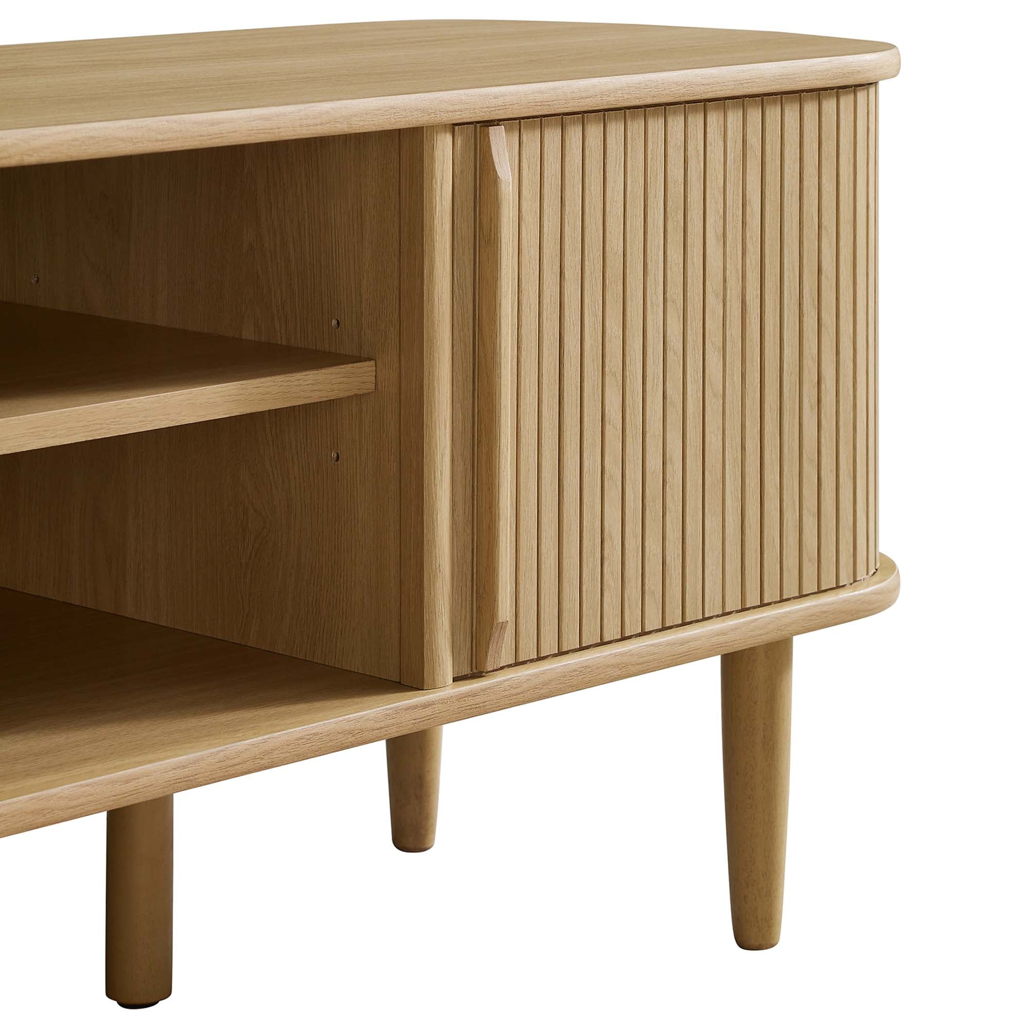 Contour 55" TV Stand - Oak