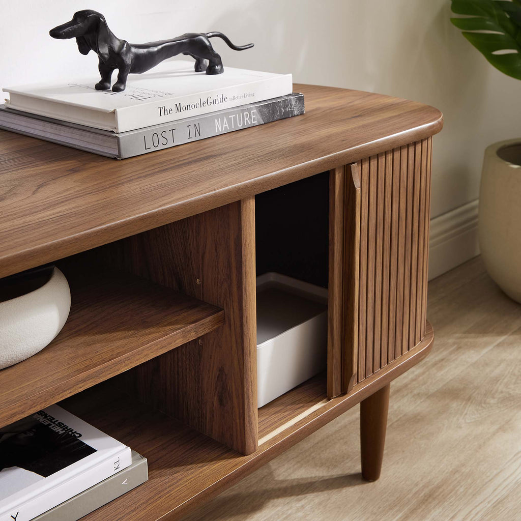 Contour 55" TV Stand - Walnut