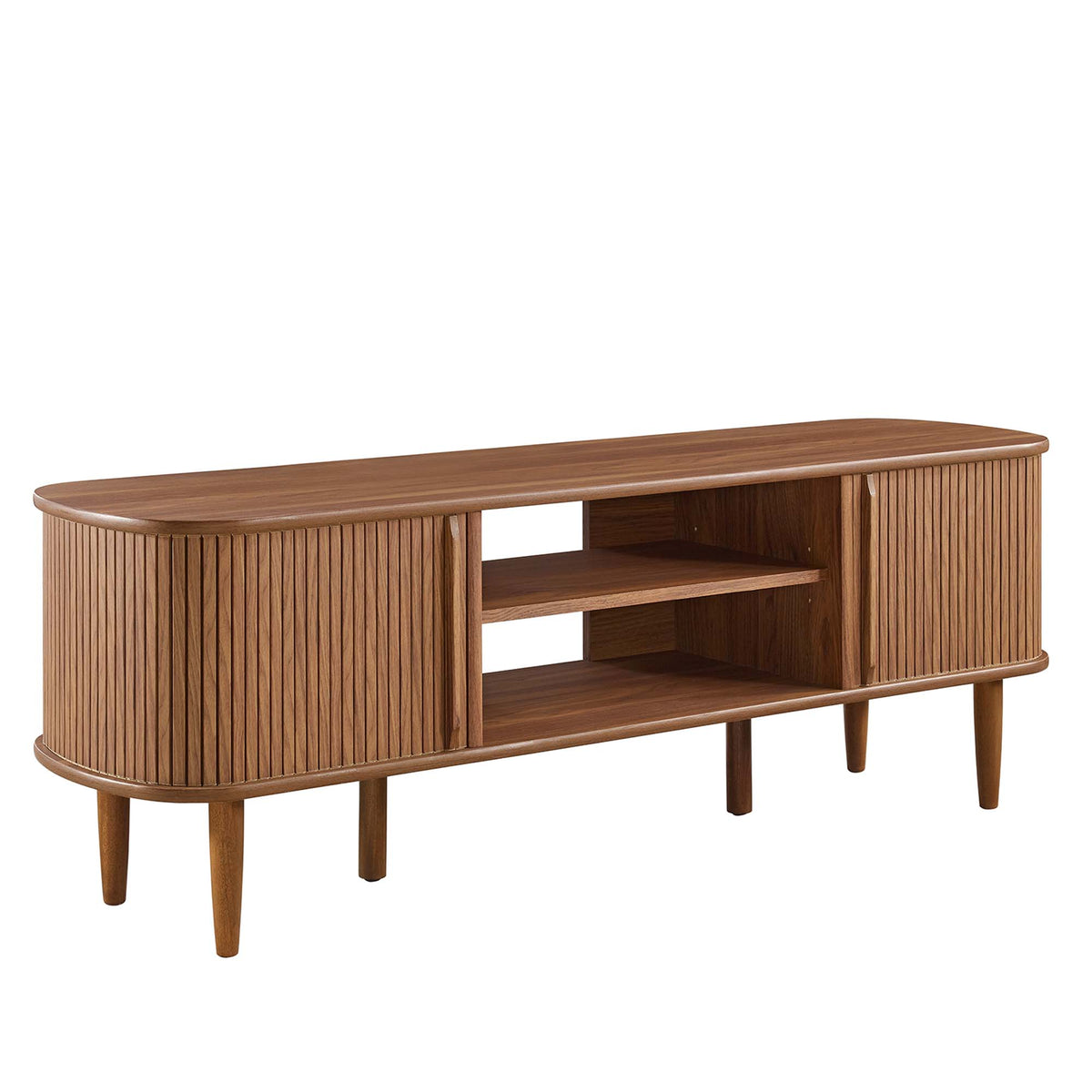 Contour 55" TV Stand - Walnut