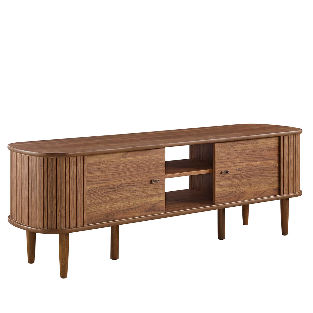 Contour 55" TV Stand - Walnut