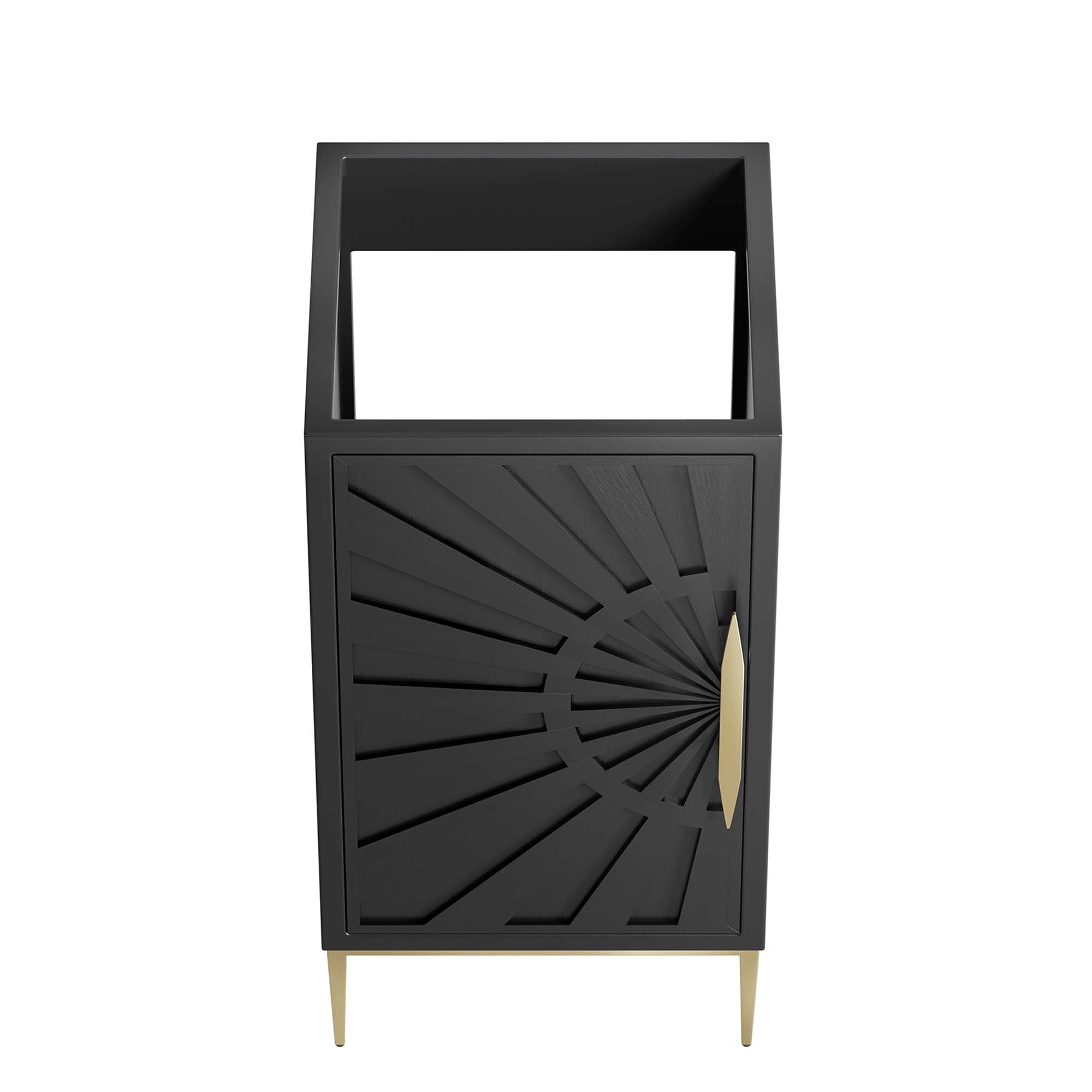 Awaken 18" Bathroom Vanity Cabinet - Black