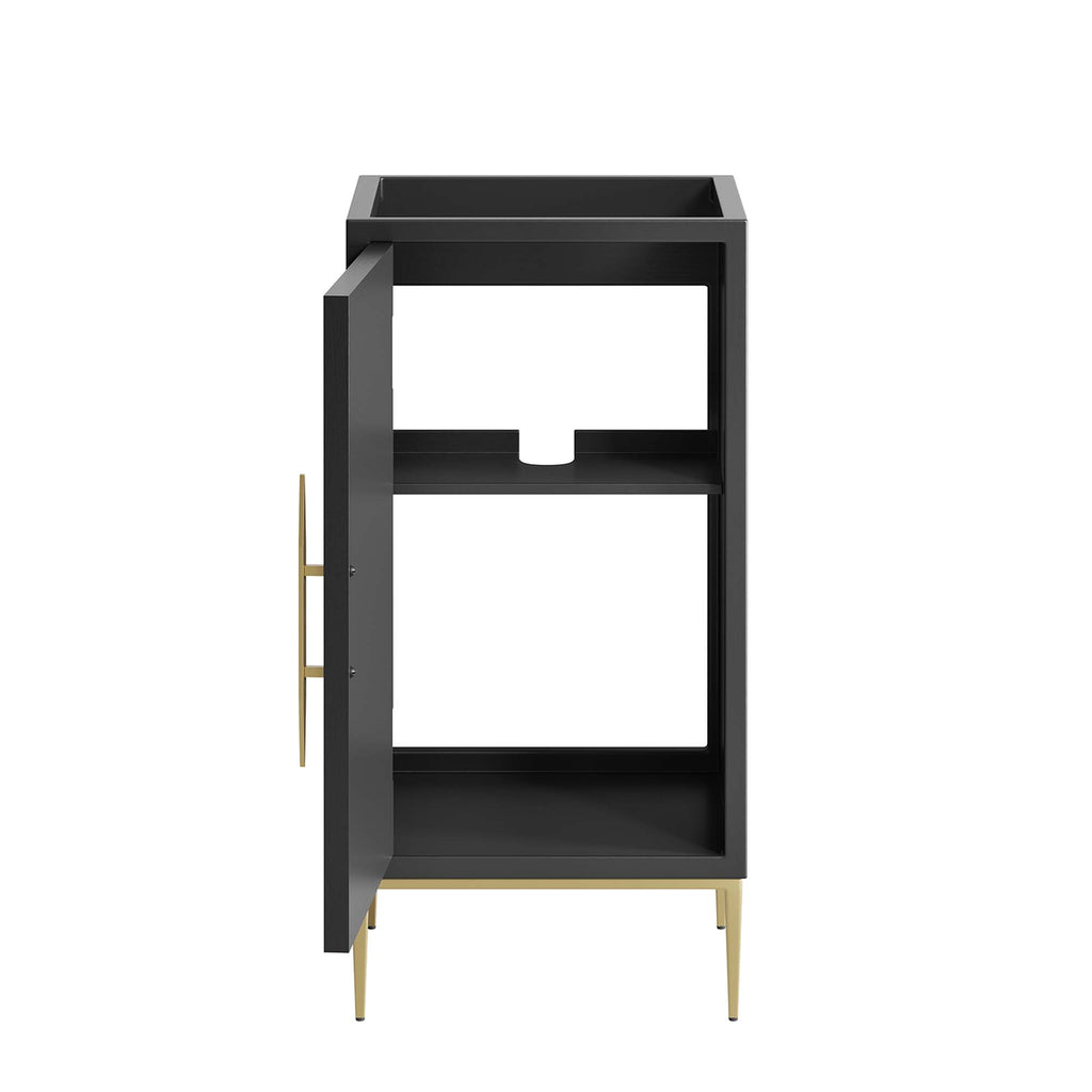 Awaken 18" Bathroom Vanity Cabinet - Black