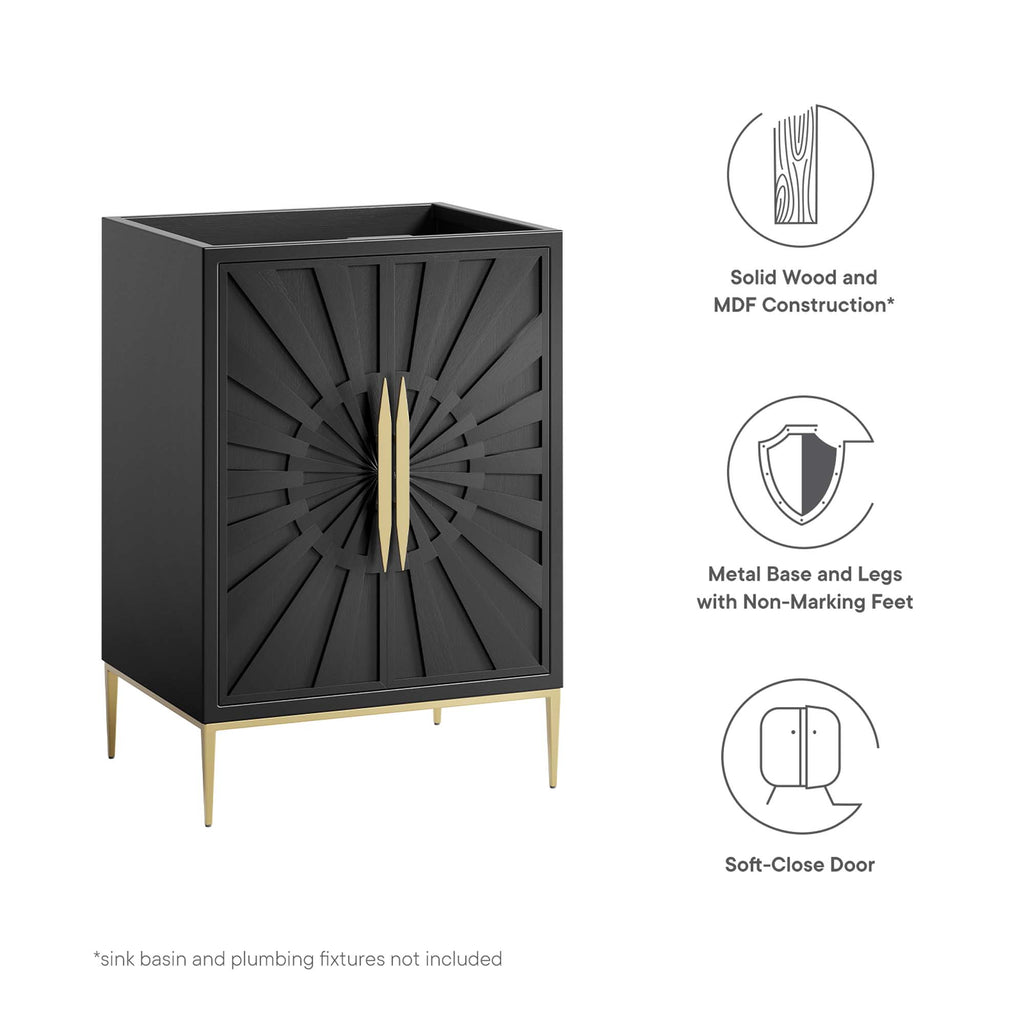 Awaken 24" Bathroom Vanity Cabinet - Black