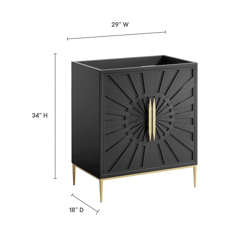 Awaken 30" Bathroom Vanity Cabinet - Black