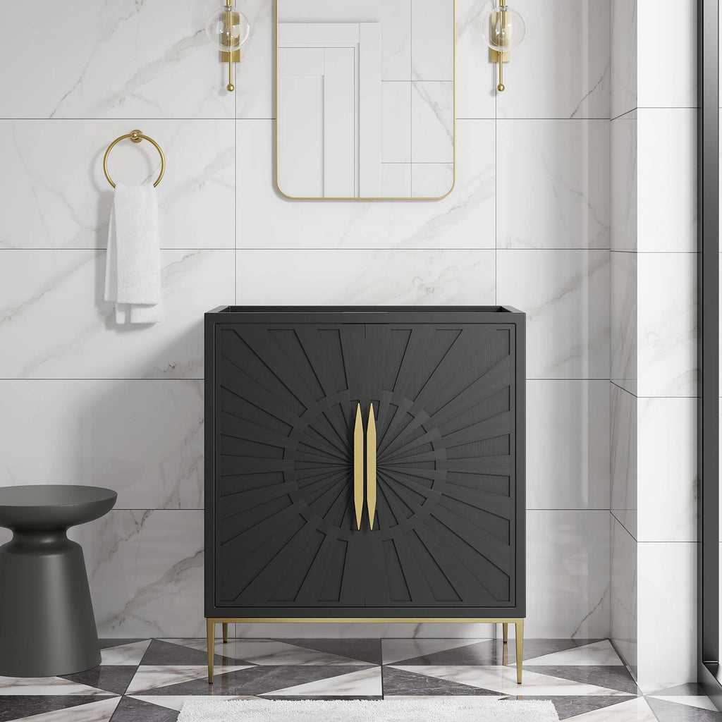 Awaken 30" Bathroom Vanity Cabinet - Black