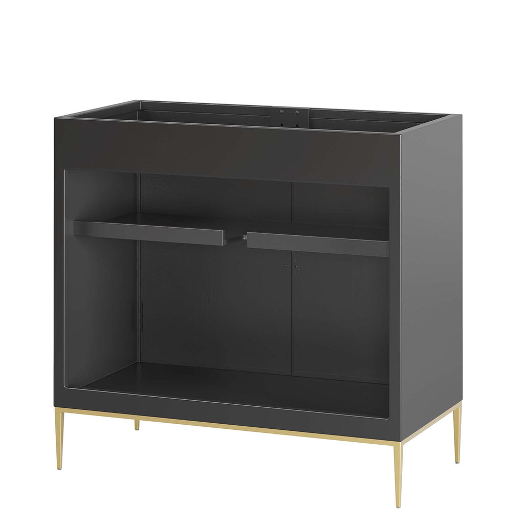 Awaken 36" Bathroom Vanity Cabinet - Black