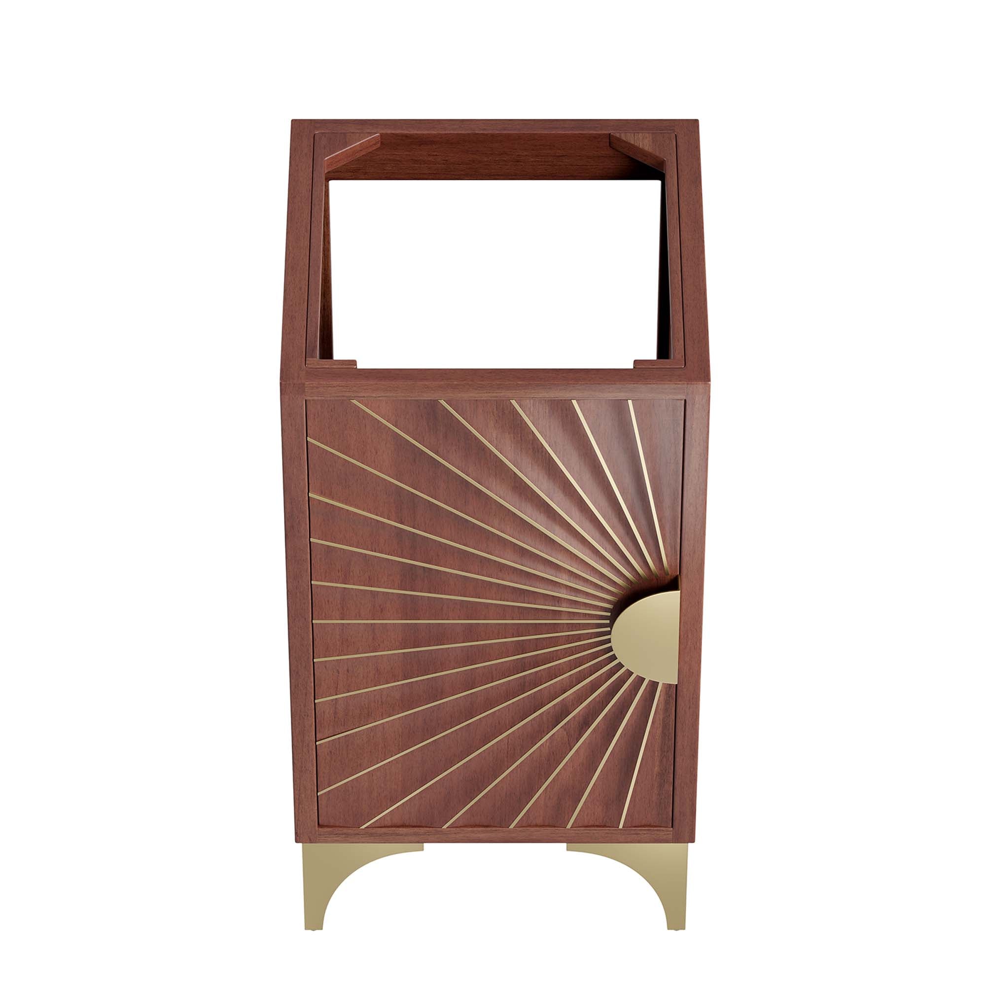 Daylight 18" Bathroom Vanity Cabinet - Walnut