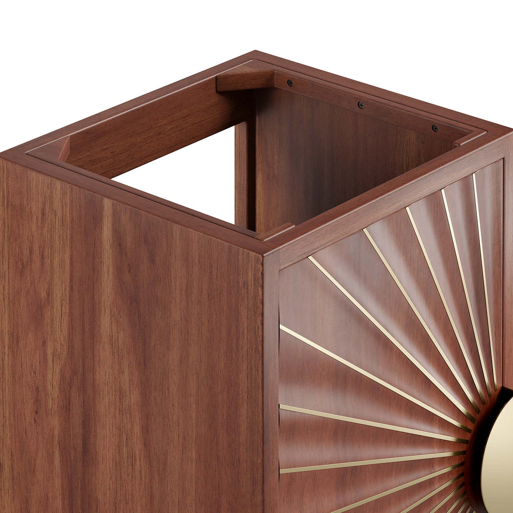 Daylight 18" Bathroom Vanity Cabinet - Walnut