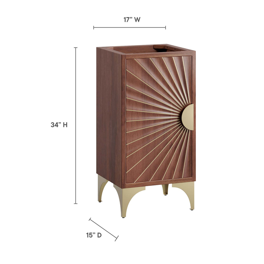 Daylight 18" Bathroom Vanity Cabinet - Walnut