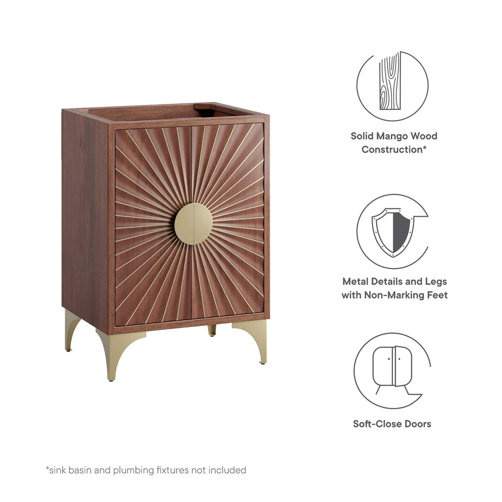 Daylight 24" Bathroom Vanity Cabinet - Walnut