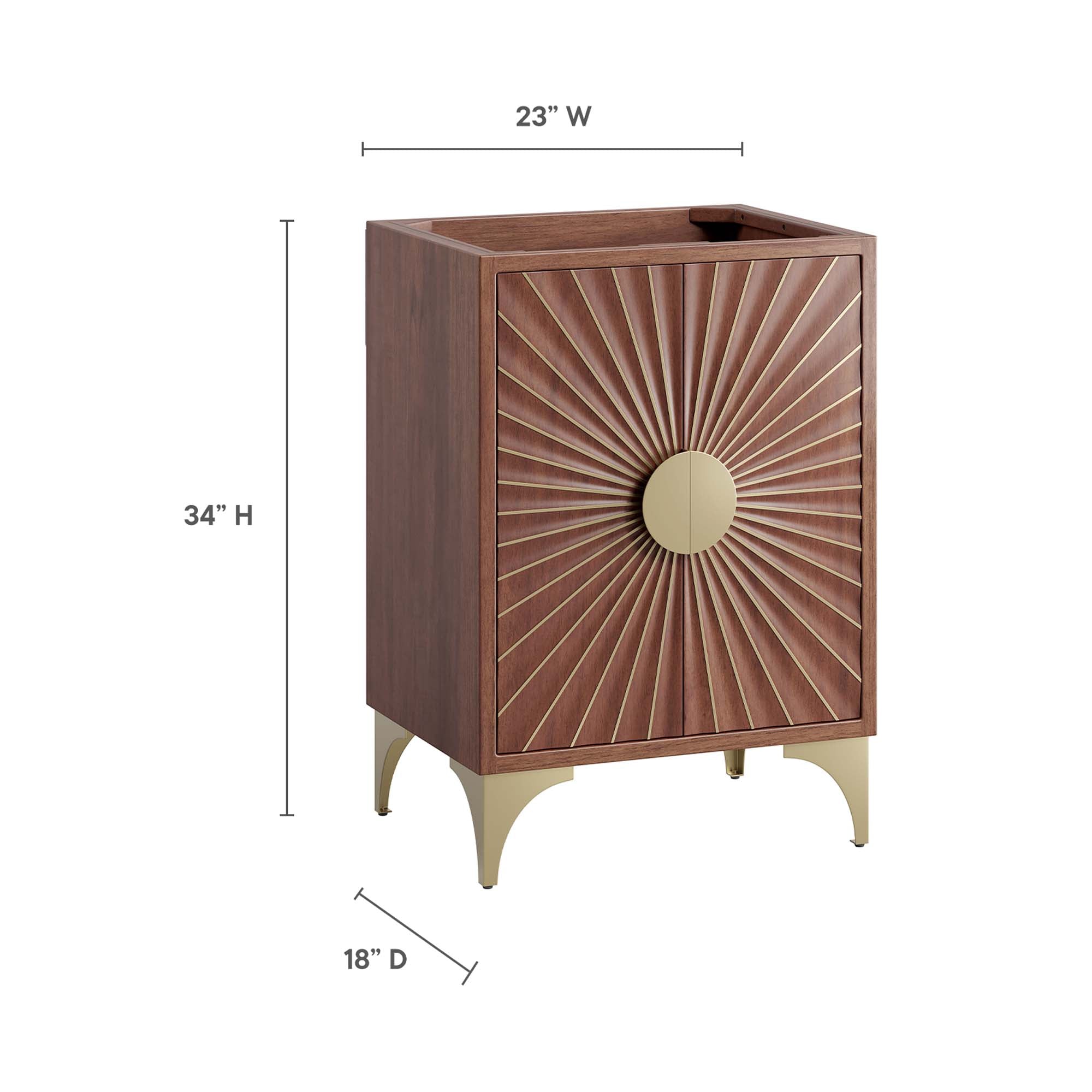Daylight 24" Bathroom Vanity Cabinet - Walnut