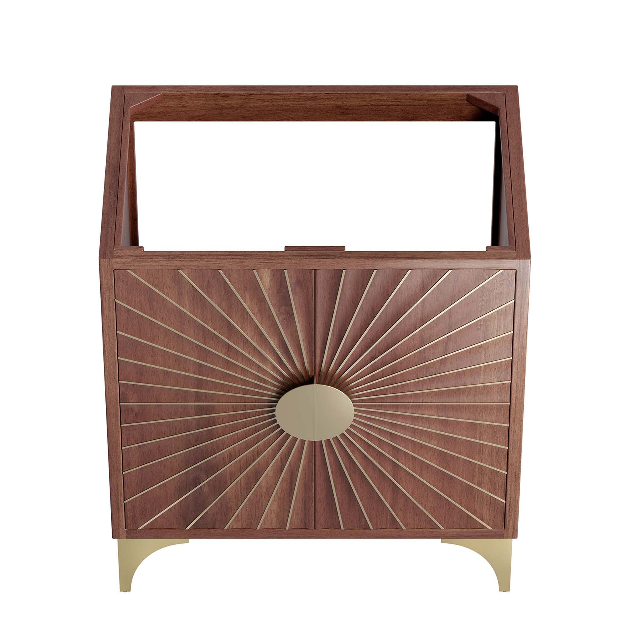 Daylight 30" Bathroom Vanity Cabinet - Walnut