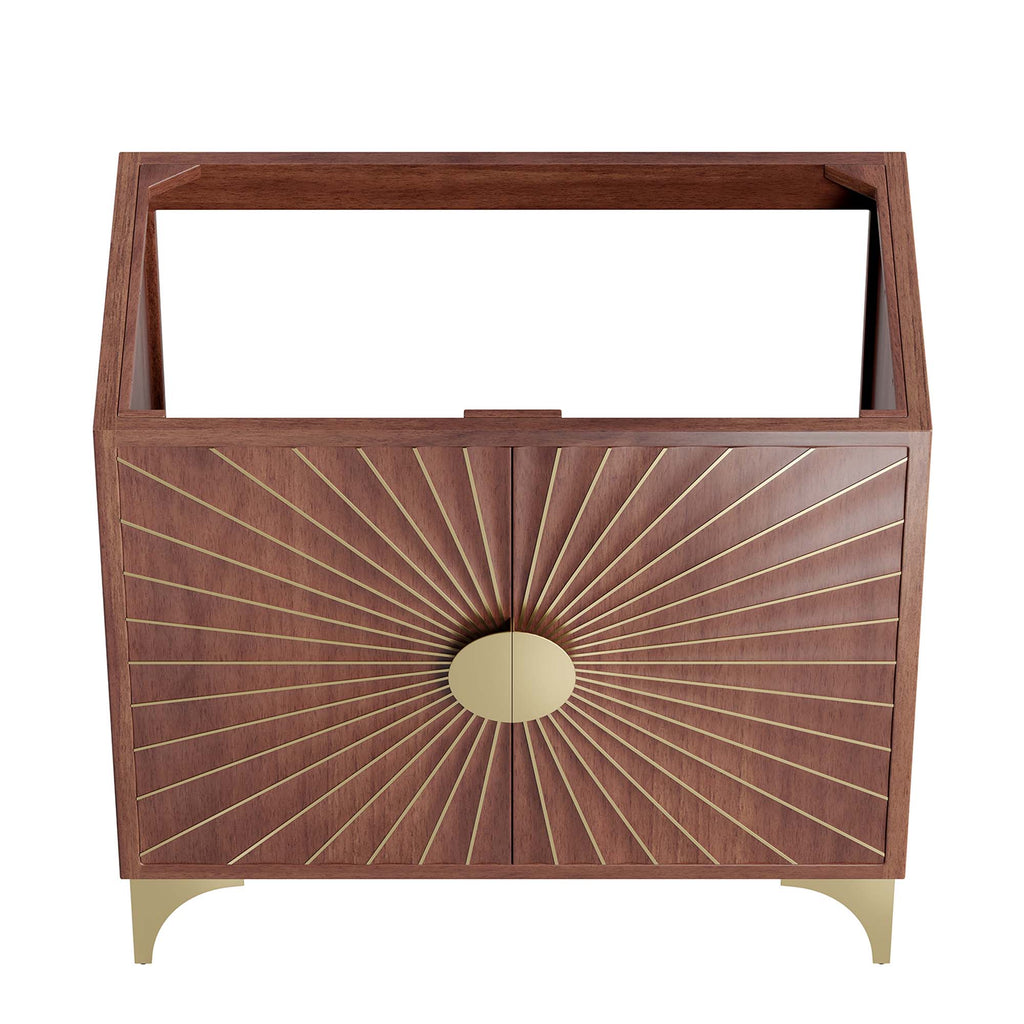 Daylight 36" Bathroom Vanity Cabinet - Walnut