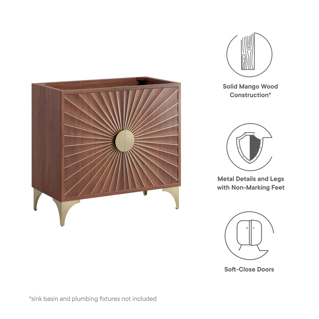 Daylight 36" Bathroom Vanity Cabinet - Walnut