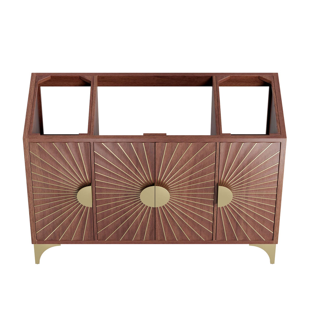 Daylight 48" Single Sink Compatible (Not Included) Bathroom Vanity Cabinet - Walnut