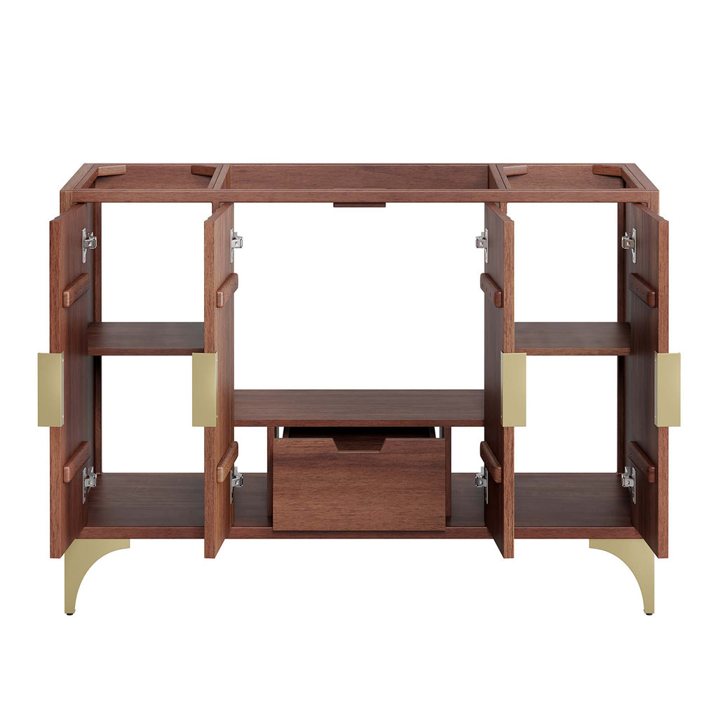 Daylight 48" Single Sink Compatible (Not Included) Bathroom Vanity Cabinet - Walnut
