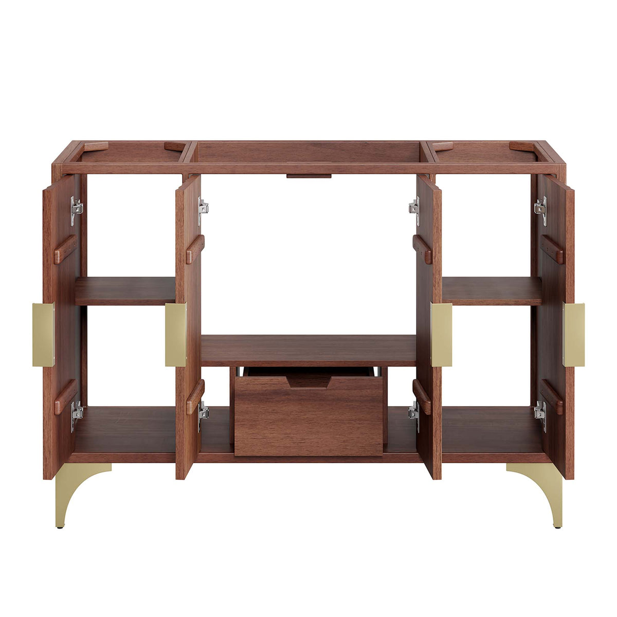 Daylight 48" Single Sink Compatible (Not Included) Bathroom Vanity Cabinet - Walnut