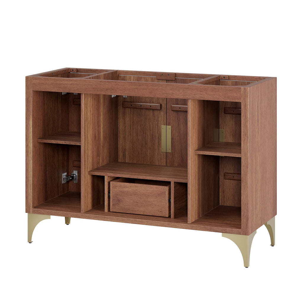 Daylight 48" Single Sink Compatible (Not Included) Bathroom Vanity Cabinet - Walnut