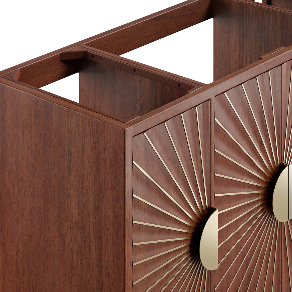 Daylight 48" Single Sink Compatible (Not Included) Bathroom Vanity Cabinet - Walnut