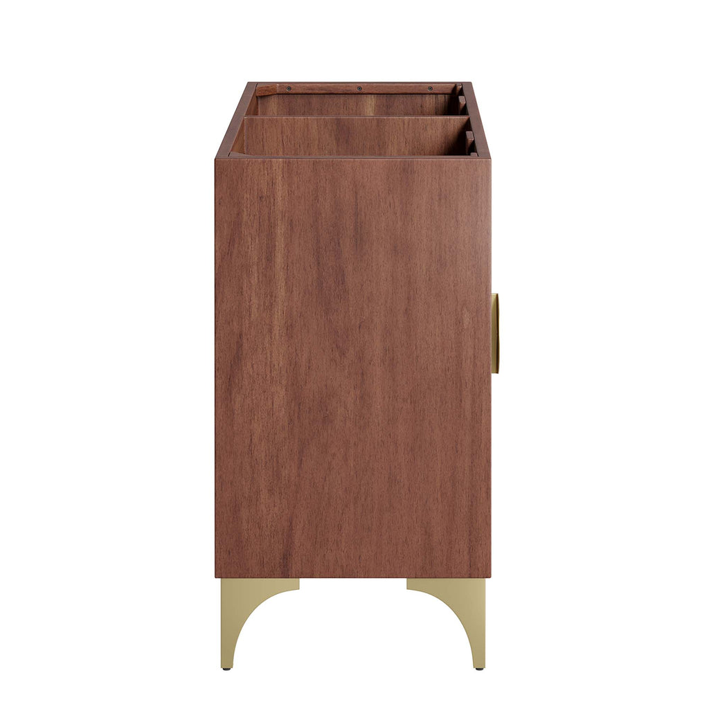 Daylight 48" Double Sink Compatible (Not Included) Bathroom Vanity Cabinet - Walnut