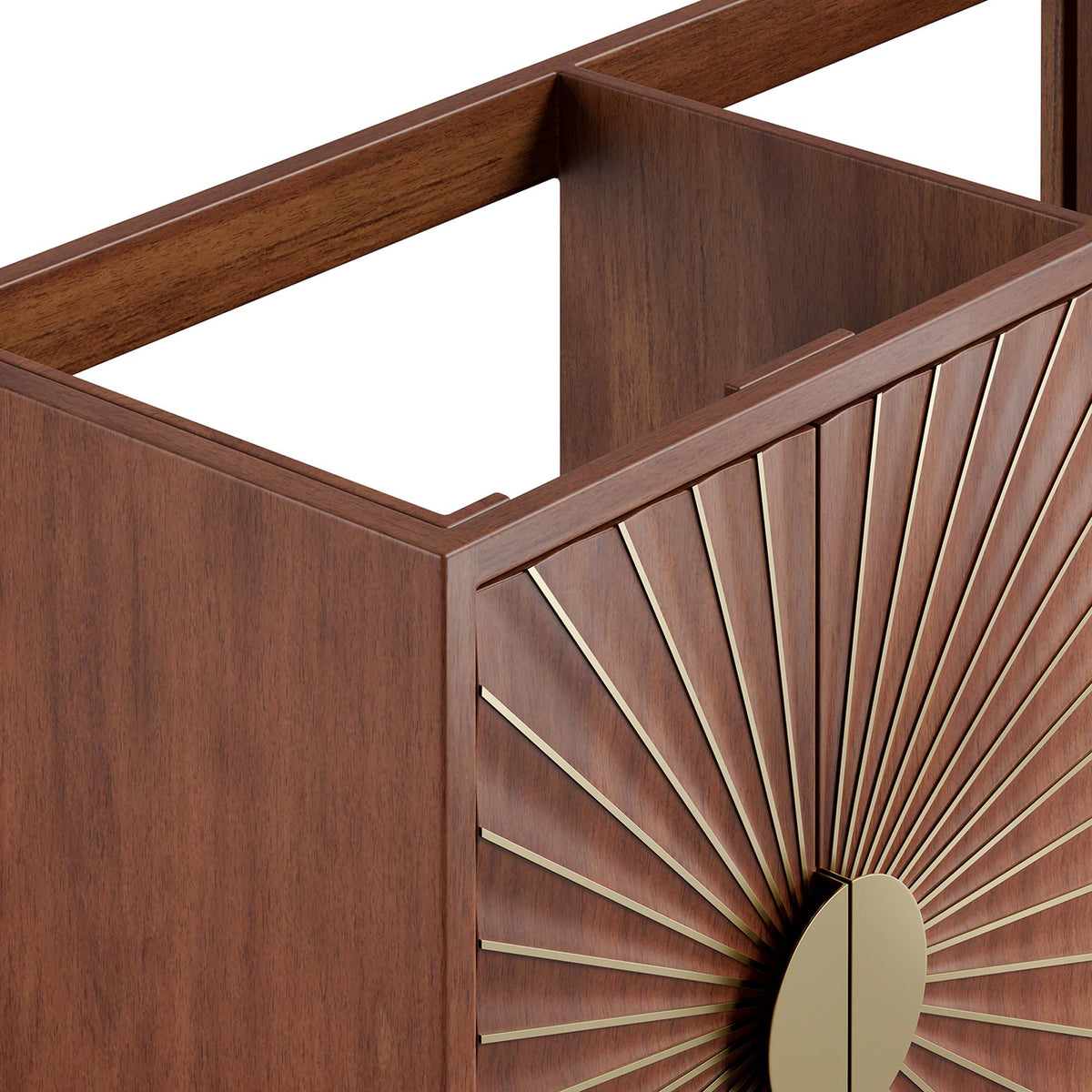 Daylight 48" Double Sink Compatible (Not Included) Bathroom Vanity Cabinet - Walnut