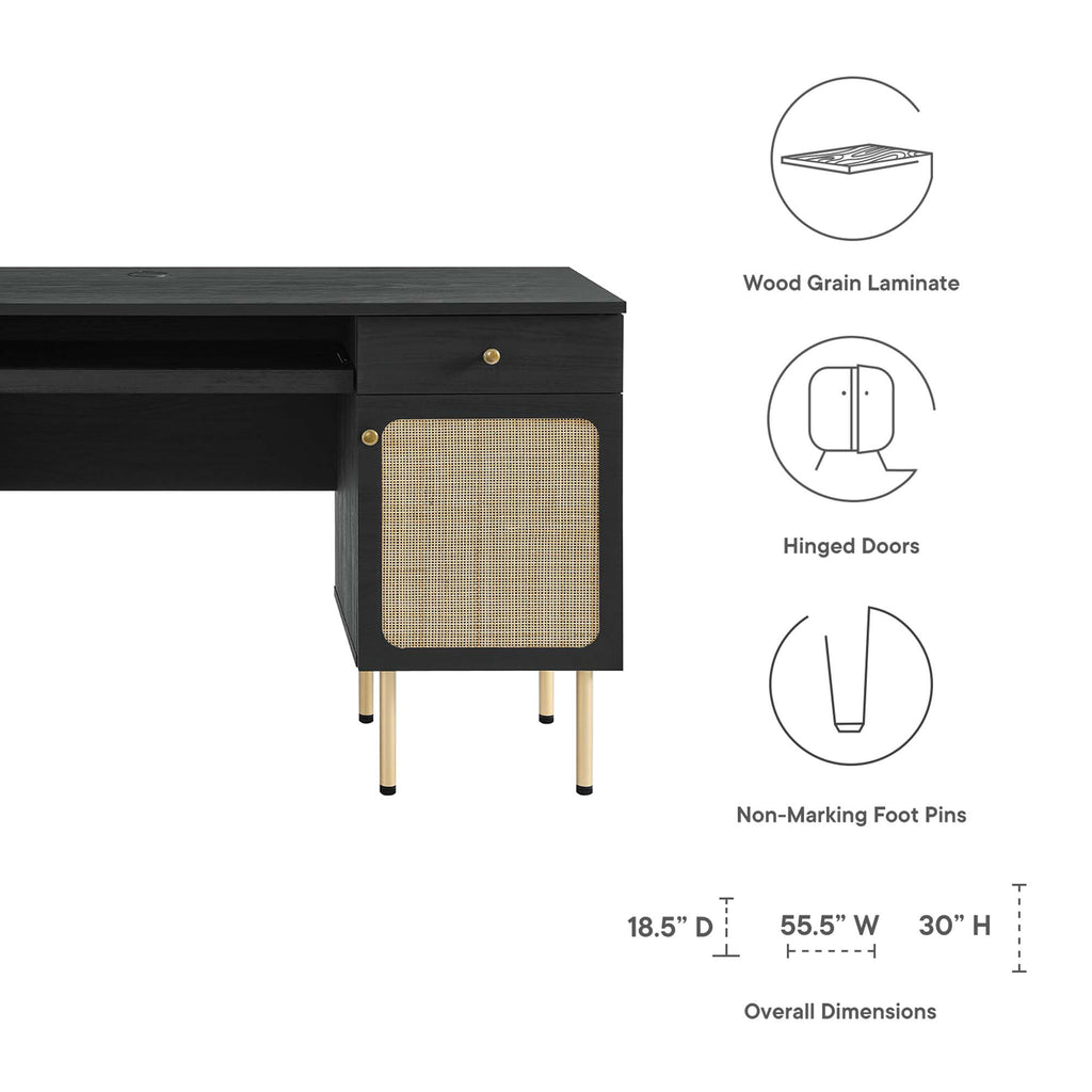 Chaucer Office Desk - Black