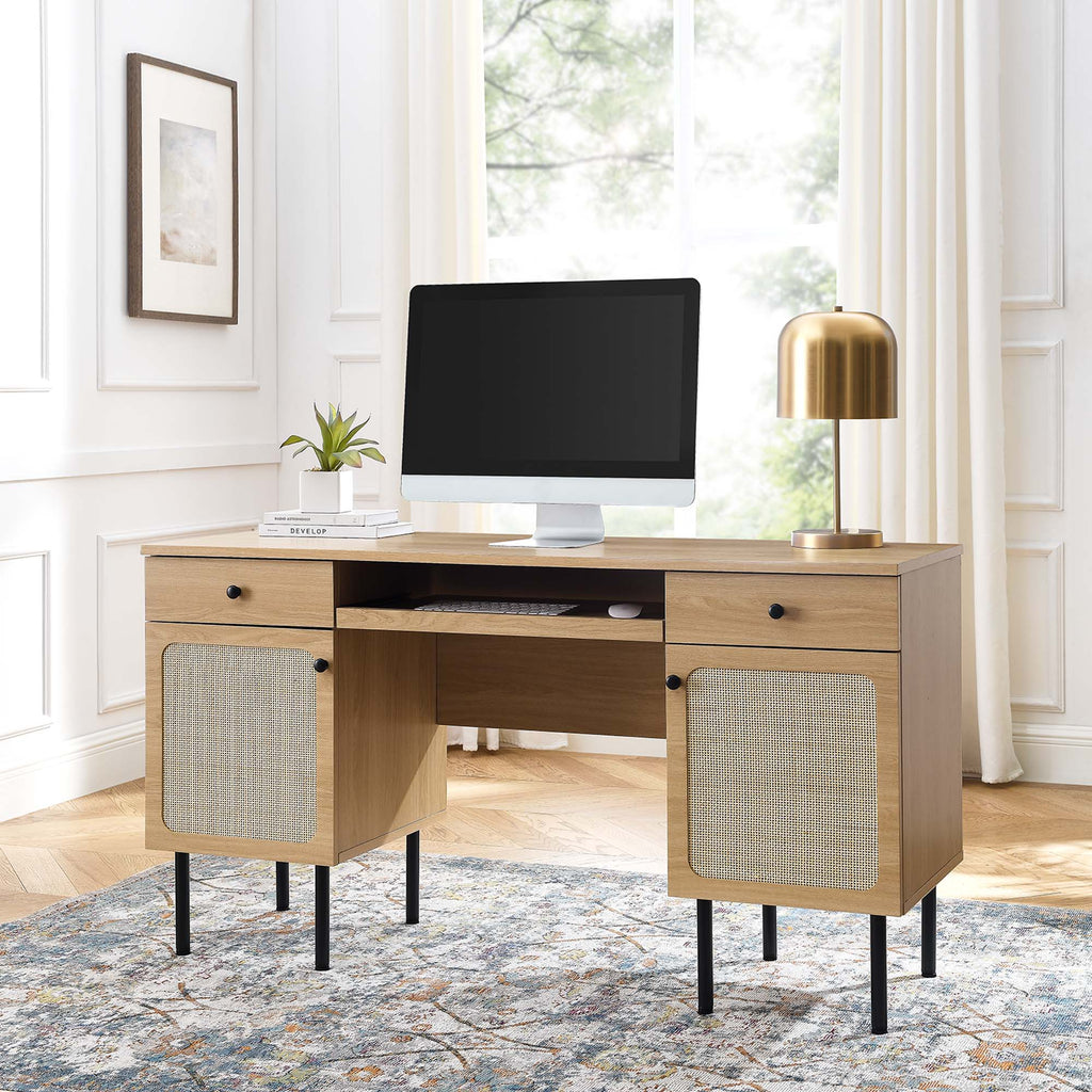 Chaucer Office Desk - Oak
