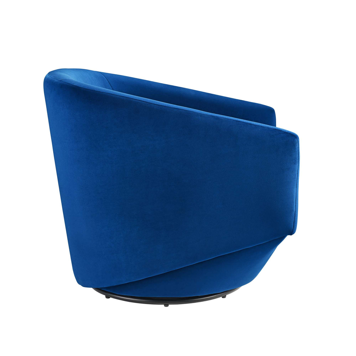 Series Performance Velvet Fabric Swivel Chair - Navy