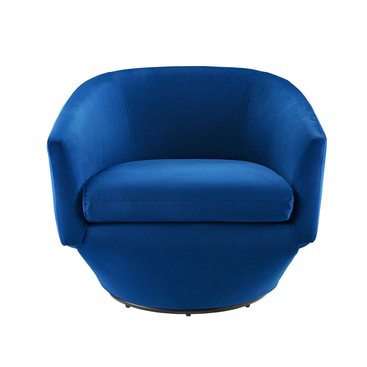Series Performance Velvet Fabric Swivel Chair - Navy