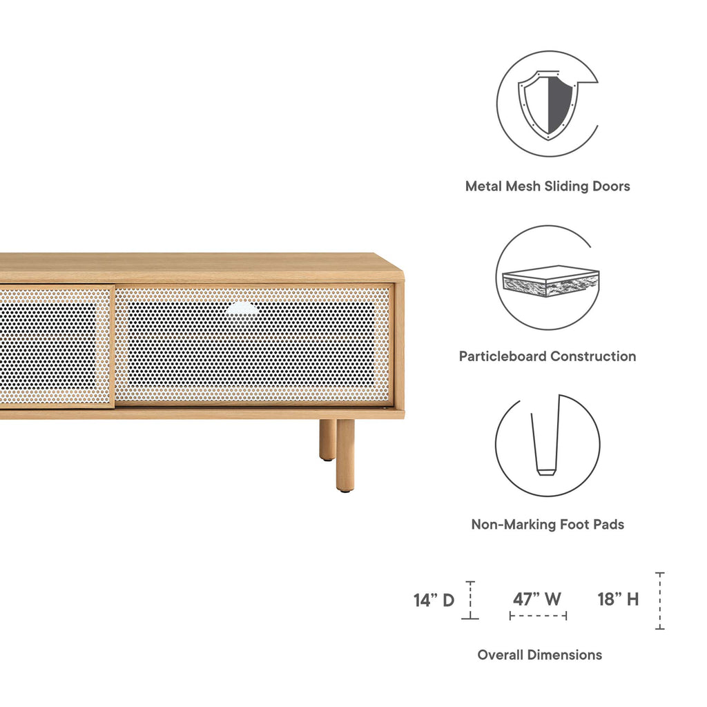 Kurtis 47" TV Stand - Oak