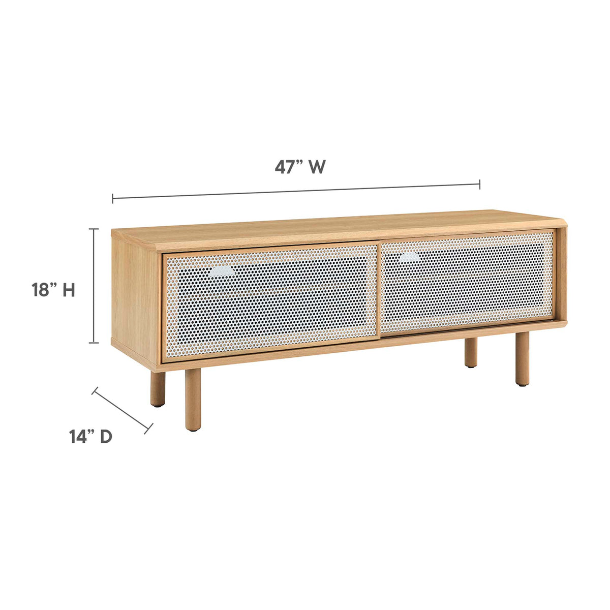 Kurtis 47" TV Stand - Oak