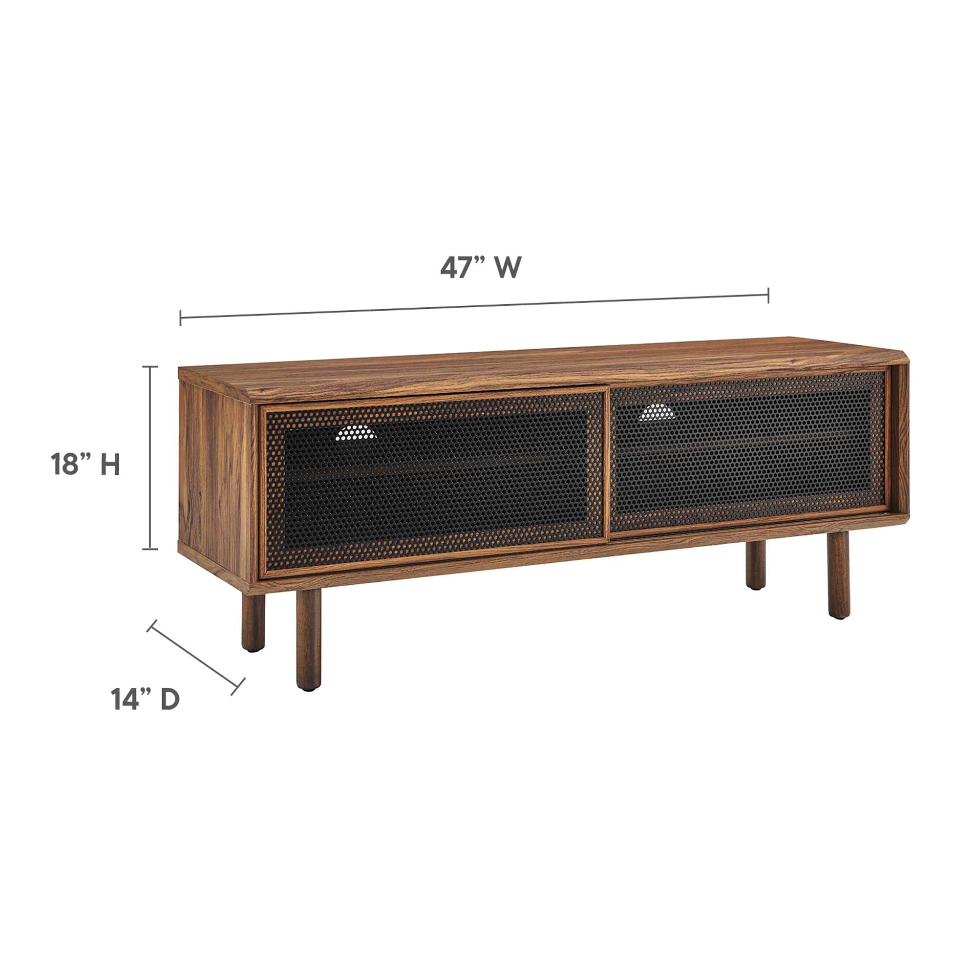 Kurtis 47" TV Stand - Walnut