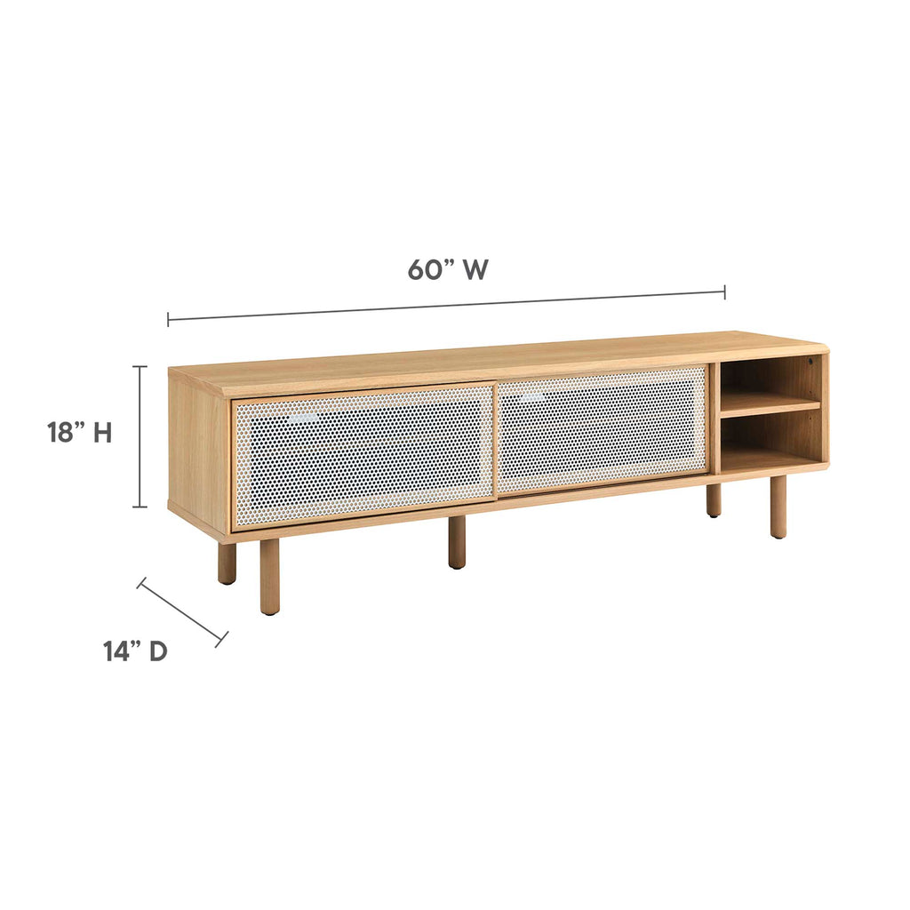 Kurtis 60" TV Stand - Oak
