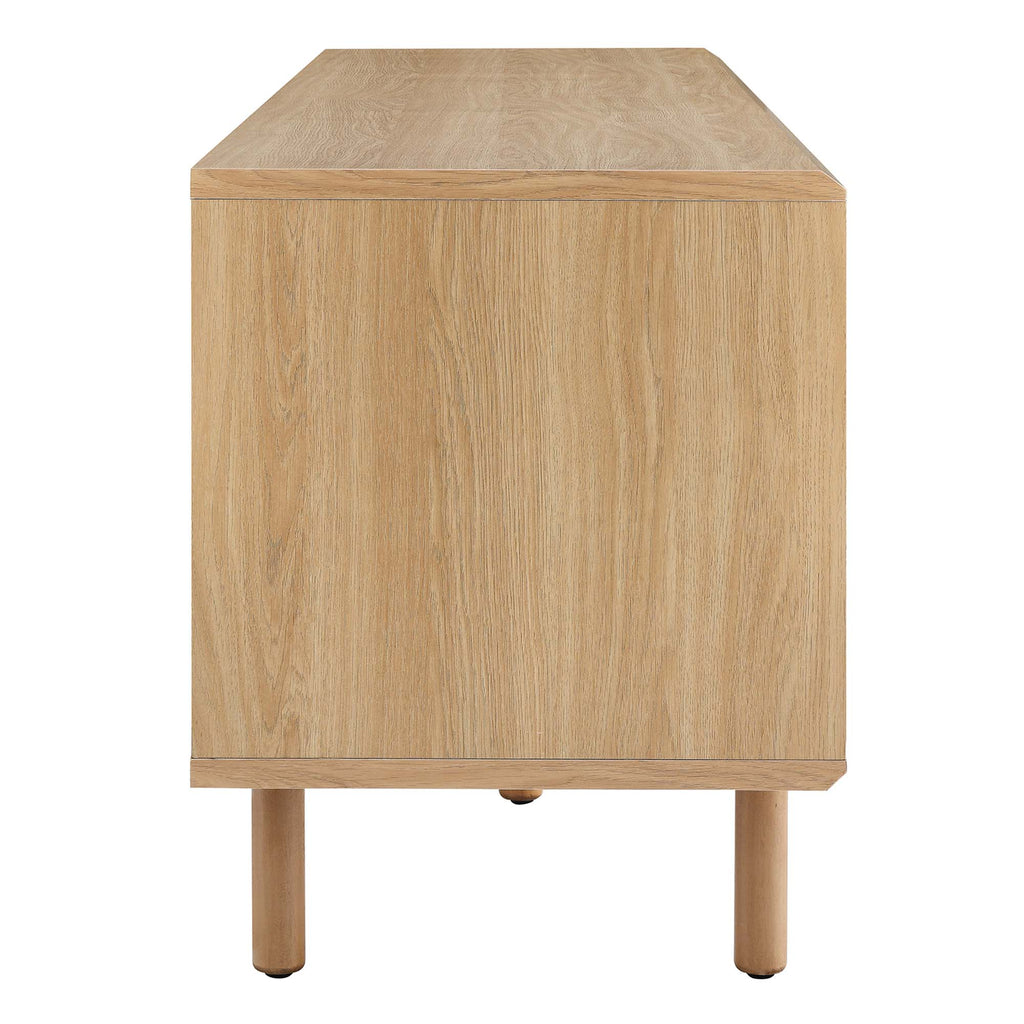 Kurtis 67" TV and Vinyl Record Stand - Oak