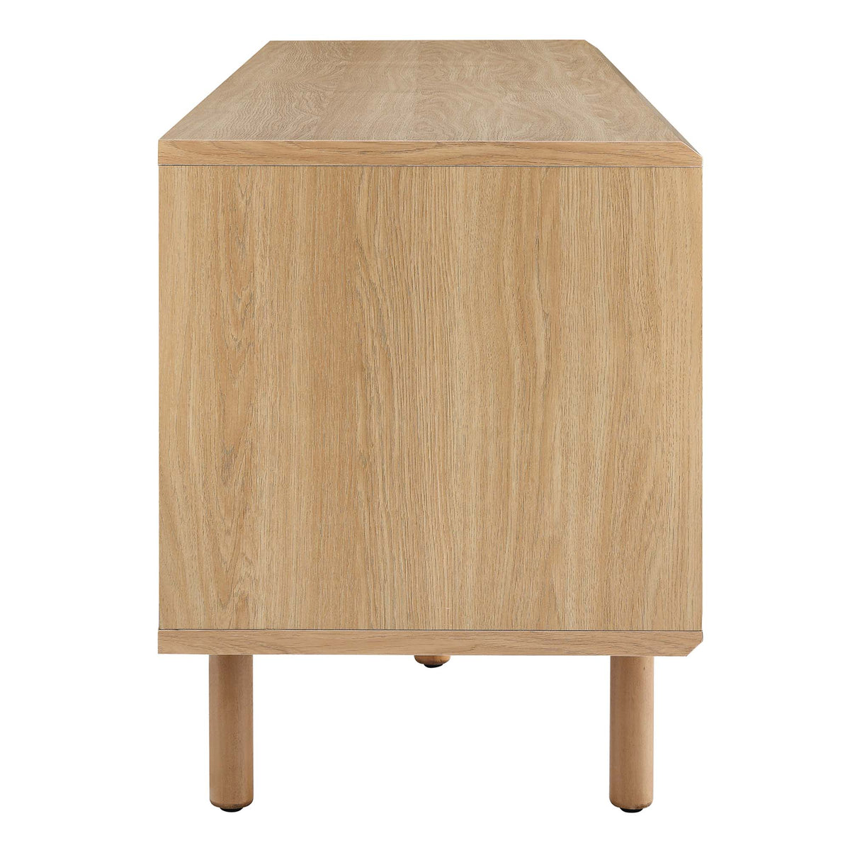 Kurtis 67" TV and Vinyl Record Stand - Oak