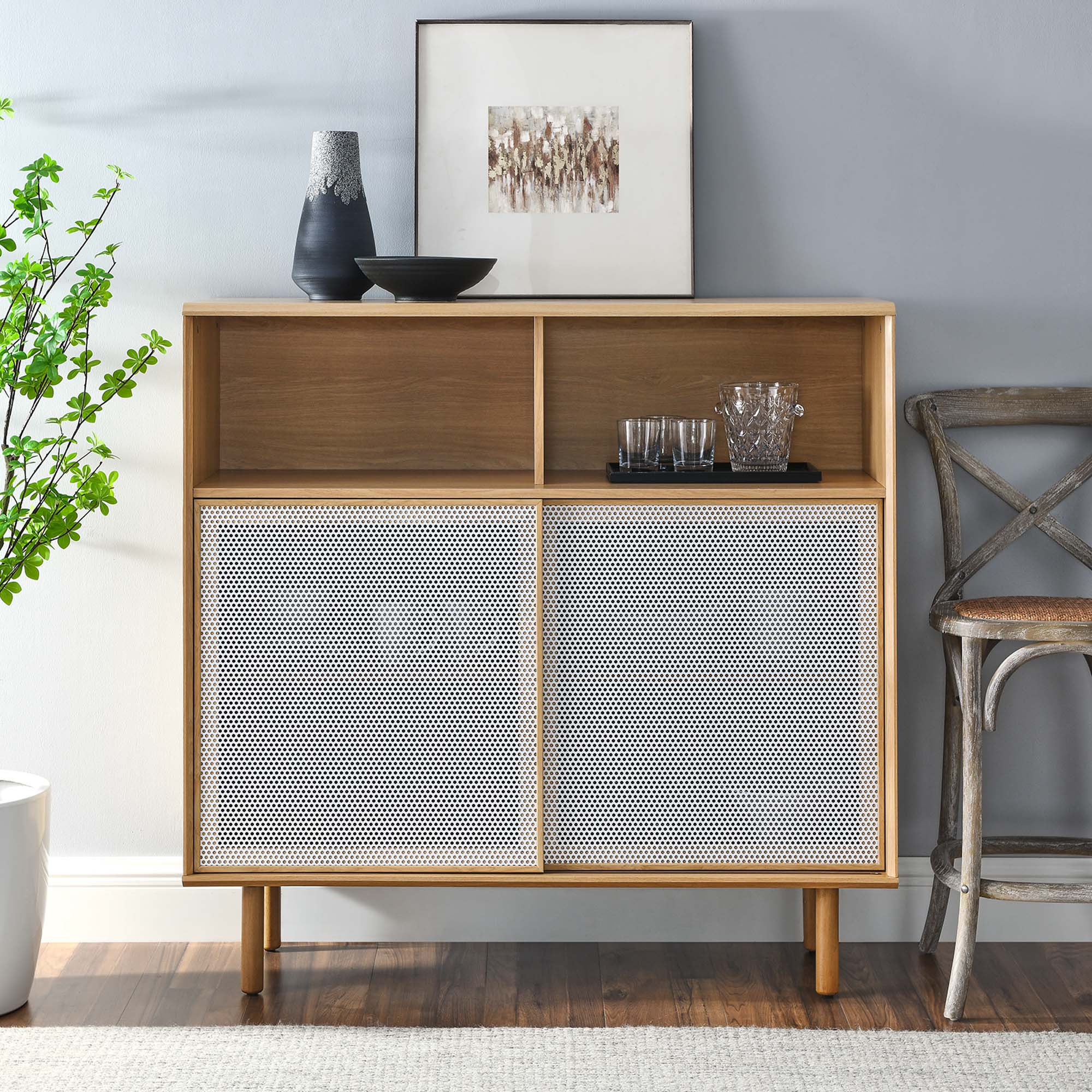 Kurtis 47" Display Cabinet - Oak